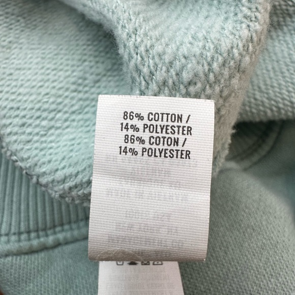 Aerie oversized crewneck sweatshirt heart graphic mint/light green medium - Picture 5 of 5